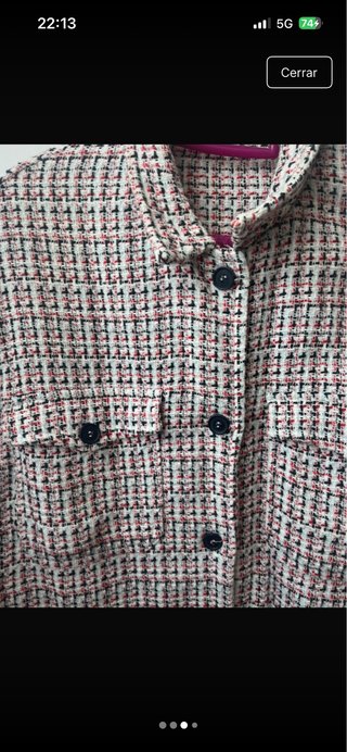 Conjunto chaqueta y falda tweed
