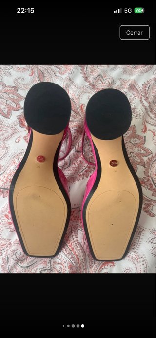 Zapatos tacón Zara rosa talla 39