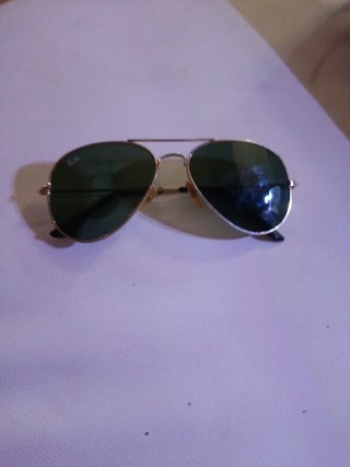 Gafas Aviador Vintage Ray-Ban Doradas Verdes