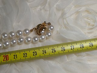 Collar vintage perlas cierre flor (Num. 8)