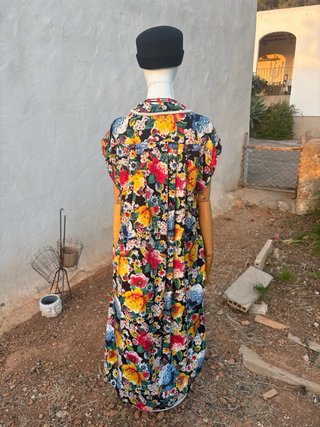 Vestido vintage Giorgio Kauten floral 90s