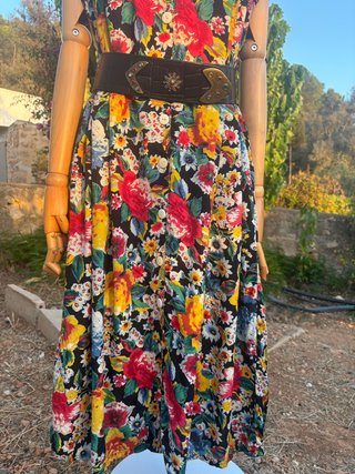 Vestido vintage Giorgio Kauten floral 90s