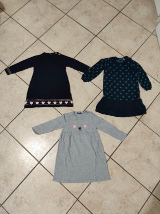 Set 3 vestitini bimba 12/24 mesi