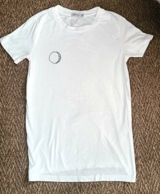 Camiseta Stradivarius Blanca Algodón Manga Corta