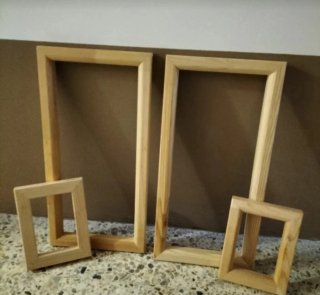 Marcos de madera para decorar( son los grandes) 5€