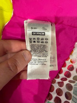 Chaqueta de esquí multicolor