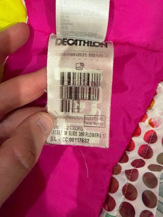 Chaqueta de esquí multicolor