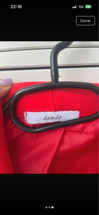 Blazer rojo mujer