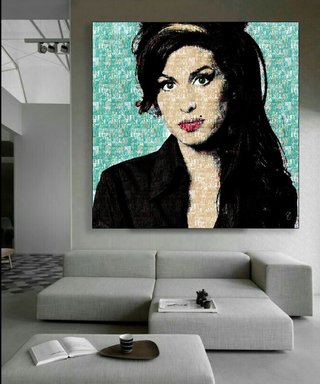 Quadro Mosaico Amy Winehouse