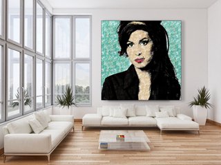 Quadro Mosaico Amy Winehouse