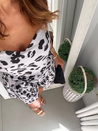 Conjunto Bermuda y Top Animal Print