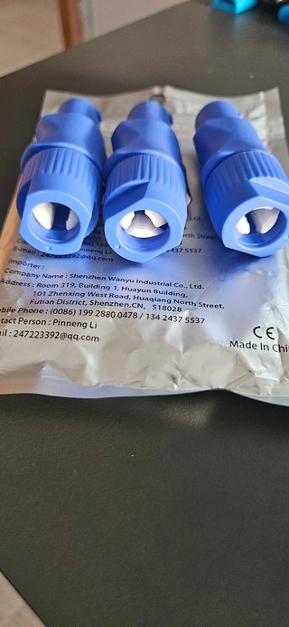 8 Conectores Powercon 20A Azul