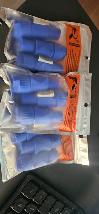 8 Conectores Powercon 20A Azul