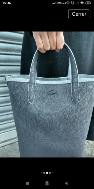 Bolso Lacoste Gris