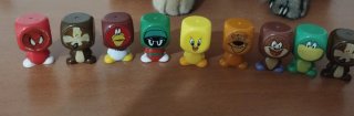 Set 8 Personaggi Looney Tunes block hedz