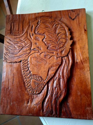 Talla de Madera Religiosa Hecha a Mano