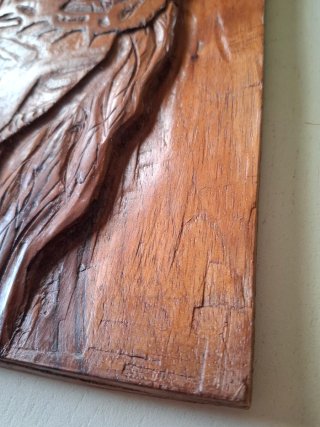 Talla de Madera Religiosa Hecha a Mano