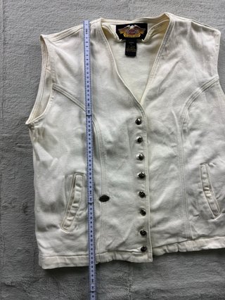 Chaleco Harley-Davidson Blanco Mujer Talla M