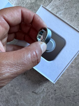 Anillo Oura Nuevo Talla 9 Plata