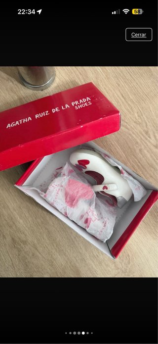 Zapatos Agatha Ruiz de la Prada Talla 22 Corazones