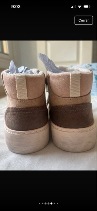 Zapatillas Zara Botín Brillos Talla 37
