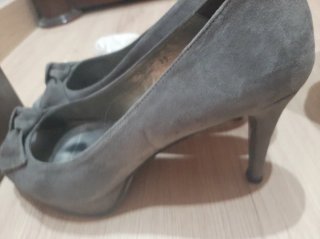 Zapatos de fiesta ante mujer ZENDRA grises talla