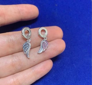 Charm dije Alas Ángel Pulsera Pandora collar Plata
