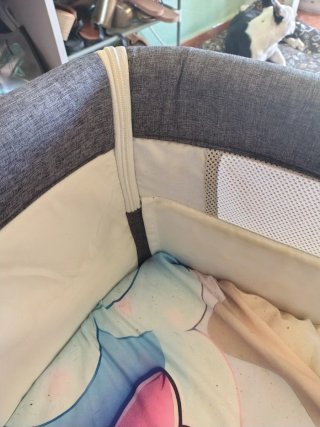 Minicuna cuna gemelar colecho gris mellizos