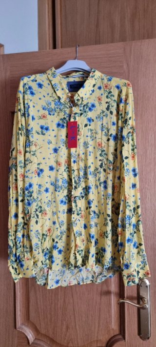 Camisa LOOK hombre T4XL 100% Algodón
