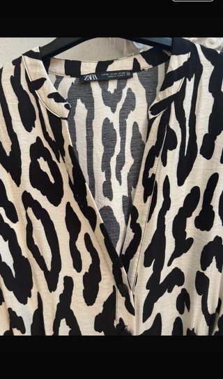 Vestido camisero Zara estampado