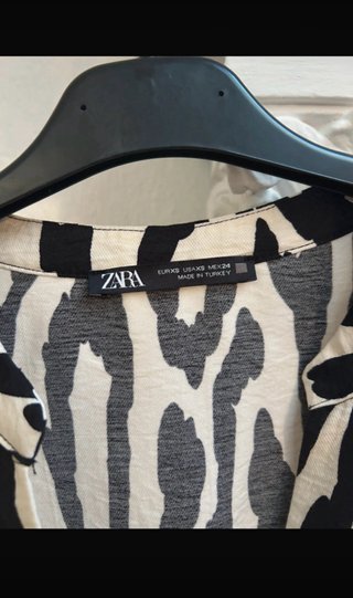 Vestido camisero Zara estampado