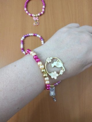 Conjunto de 5 Pulseras Elásticas de 19 cm gatitos