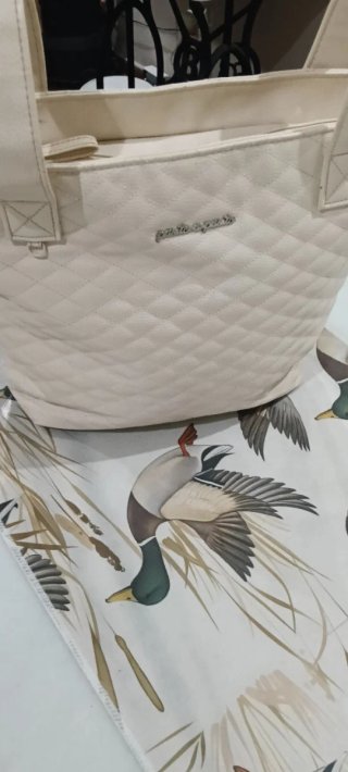 Bolso Carro Pasito a Pasito Crema