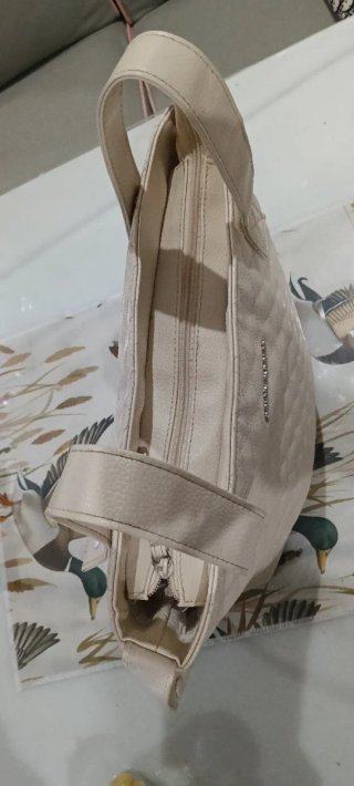 Bolso Carro Pasito a Pasito Crema