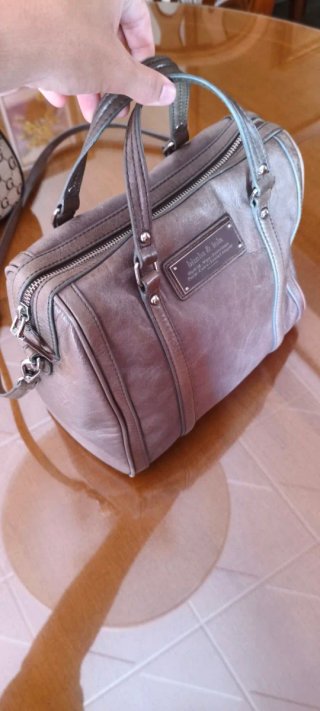 Bimba y Lola Vintage Bronze Leather Handbag.