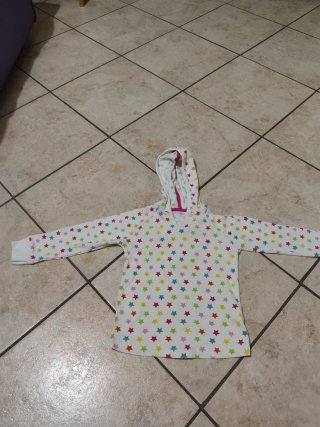Felpa bambina 2/3 anni con stelle