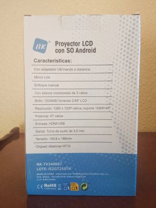 Proyector NK LCD con Android