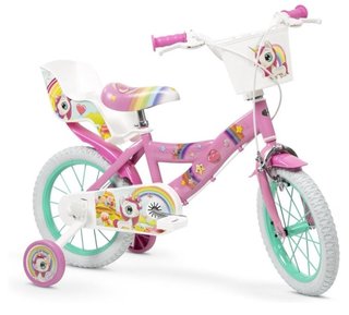 Bicicleta Unicornio Infantil Rosa