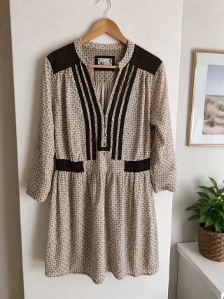 Vestido estampado mujer