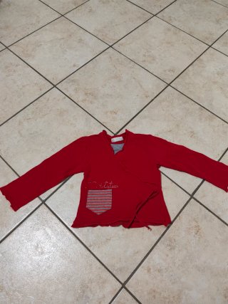 Maglietta rossa bimba 2/3 anni