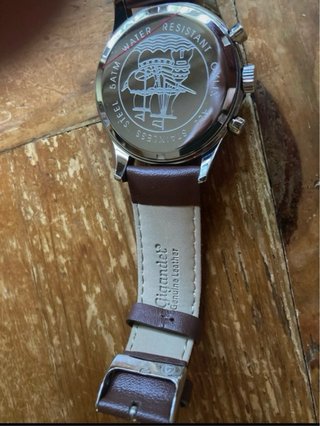 Reloj Gigandet Correa Cuero Marrón y Plata