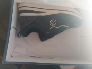 Scarpe Renato Balestra sportive nere e oro NUOVE