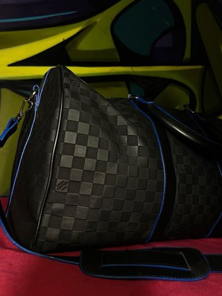 Borsone Keepall Louis Vuitton Nero