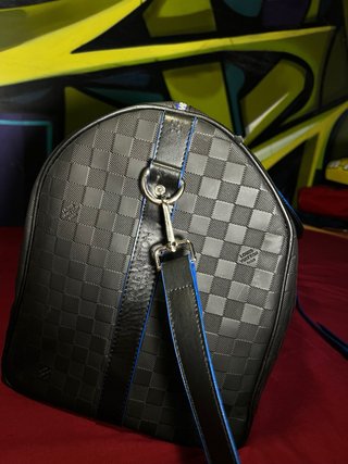 Borsone Keepall Louis Vuitton Nero