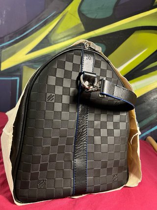 Borsone Keepall Louis Vuitton Nero