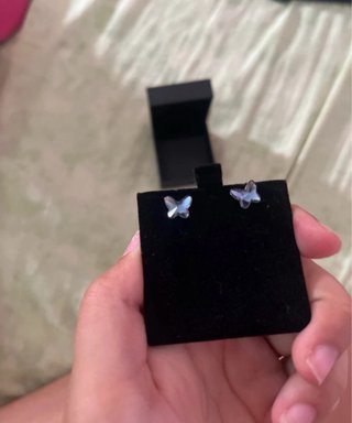 Pendientes mariposa plata