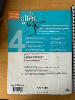 Libro After ego B2 Frances+ CD+ Cahier d’activités