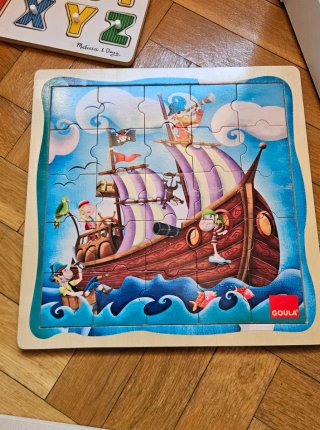 Puzzles de madera y organizador
