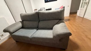 Sofá 2 plazas gris