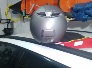 Casco Moto Modular Gris L52